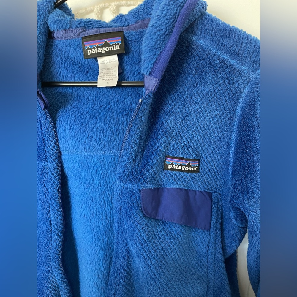 Women’s Blue Zip Hoodie - Picture 2 of 5